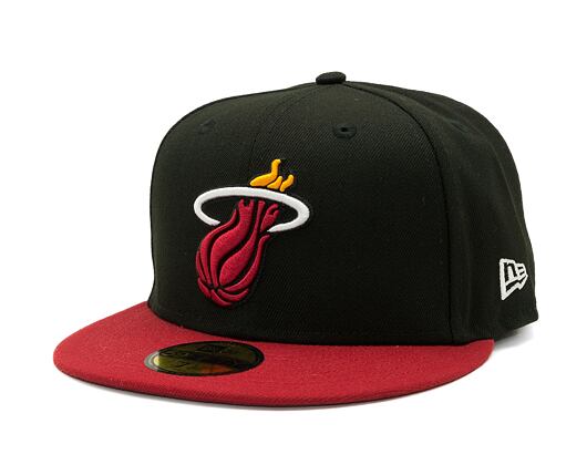 Kšiltovka New Era 59FIFTY NBA Basic Miami Heat - Black / Red