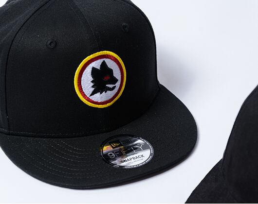 Kšiltovka New Era - 9FIFTY Lupetto AS Roma - Black