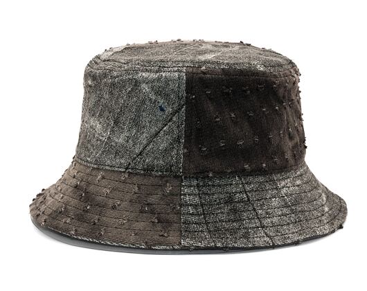 Klobouk Kangol - Denim Mashup Bucket - Black Trompe L'Oeil