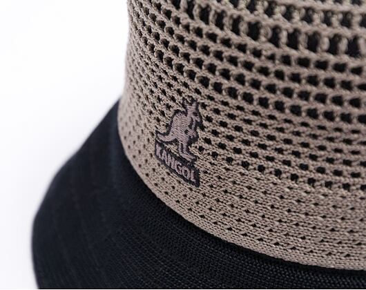 Klobouk Kangol - Double Mesh Lahinch - Warm Grey/Black