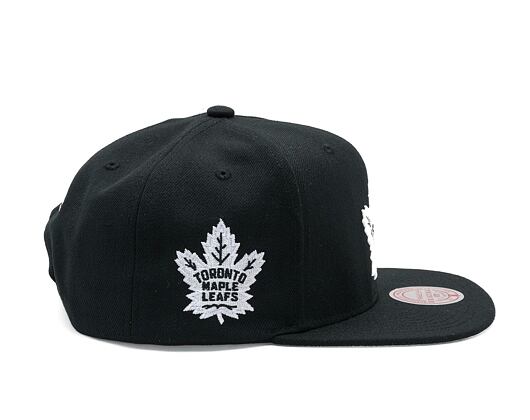Kšiltovka Mitchell & Ness - Toronto Maple Leafs - Evergreen Black White Snapback - Black