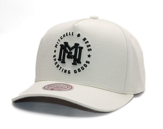 Kšiltovka Mitchell & Ness - Branded - Interlock Crest Pro Snapback - Cream