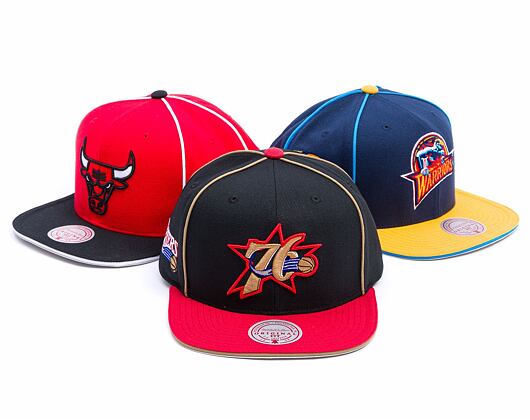 Kšiltovka Mitchell & Ness - Philadelphia 76Ers - Pipe Snapback Hwc - Black