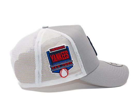 Kšiltovka New Era - MLB Side Patch 9FORTY Trucker - NY Yankees - Grey