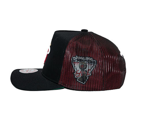 Kšiltovka Mitchell & Ness - NBA Tremor Trucker - Miami Heat - Black