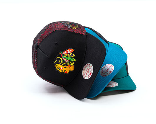 Kšiltovka Mitchell & Ness - NHL Tremor Trucker - Chicago Blackhawks - Black