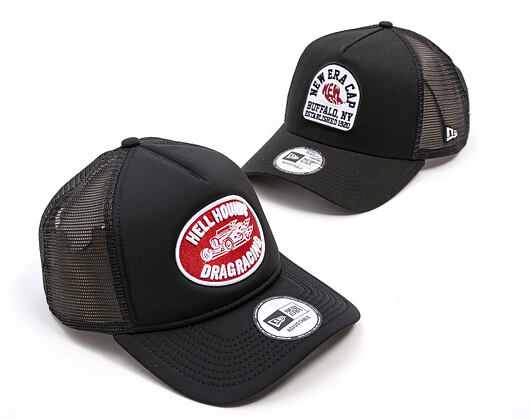 Kšiltovka New Era - Branded Graphic Patch 9FORTY Trucker - Black / Cherry