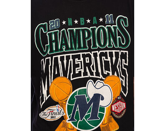 Triko Mitchell & Ness - NBA Big Champ Tee - Dallas Mavericks - Black