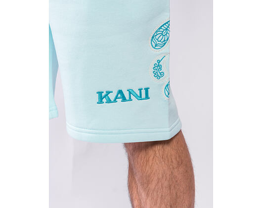 Kraťasy Karl Kani - Retro Paisley Sweat Shorts - Turquoise