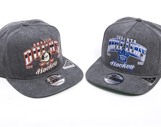 Kšiltovka New Era -  9FIFTY A-Frame NHL Washed - Toronto Maple Leafs - Black
