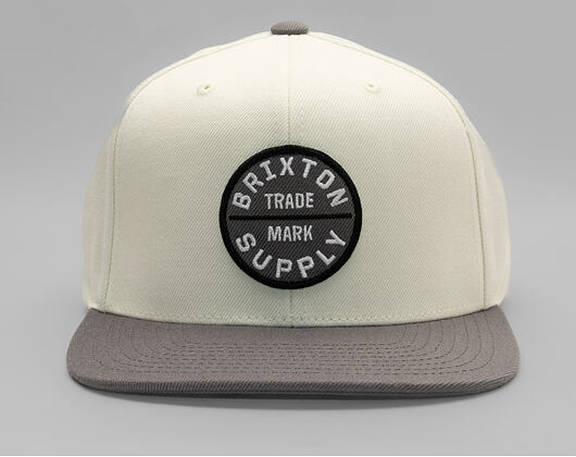 Kšiltovka Brixton - Oath Iii Snapback - Charcoal/Off White