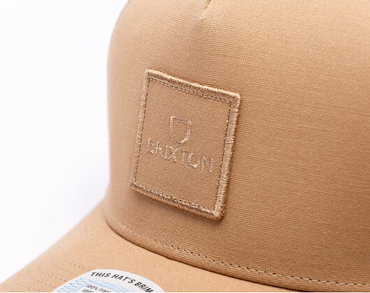 Kšiltovka Brixton - Alpha Block X C Mp Mesh Cap - Sand/Sand