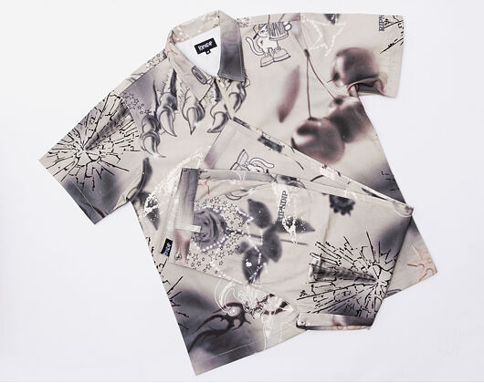 Košile Rip N Dip - Stargazing Zip Up Shirt Multi