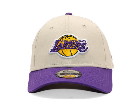 Dětská Kšiltovka New Era - NBA Color Block 9FORTY - LA Lakers - Stone / Purple