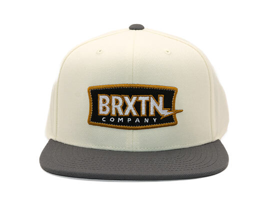 Kšiltovka Brixton - Lightning Mp Snpk - Off White/Charcoal