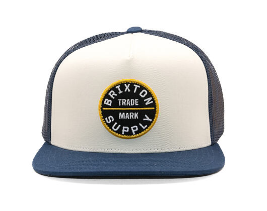Kšiltovka Brixton - Oath Mp Trucker Hat - Mood Indigo/Off White/Mood Ind