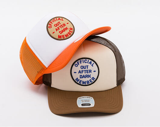 Kšiltovka Brixton - Out After Dark Np Hp Trucker H - Pinecone Brown/Whitecap