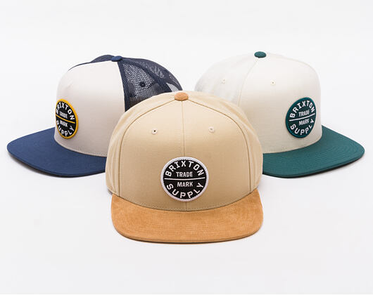 Kšiltovka Brixton - Oath Iii Snapback - Sand/Light Brown Corduroy