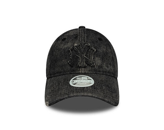 Dámská Kšiltovka New Era - MLB Wash & Distressed Denim 9TWENTY - NY Yankees - Black