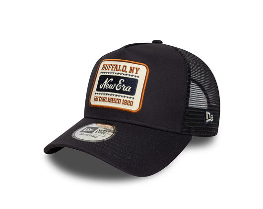 Kšiltovka New Era - Buffalo Patch 9FORTY Trucker - Navy / Blue