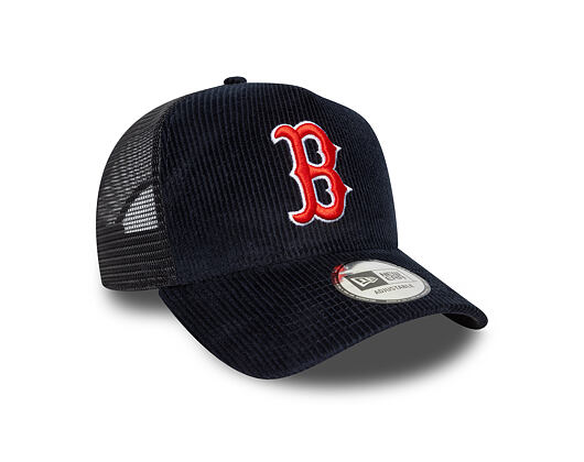 Kšiltovka New Era - MLB Seasonal Cord 9FORTY Trucker - Boston Red Sox - Navy
