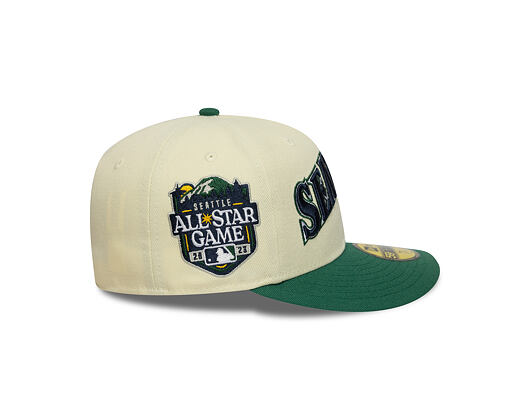 Kšiltovka New Era - MLB 2023 ASG Pin Pre-Curved 59FIFTY - Seattle Mariners - Cream / Emerald