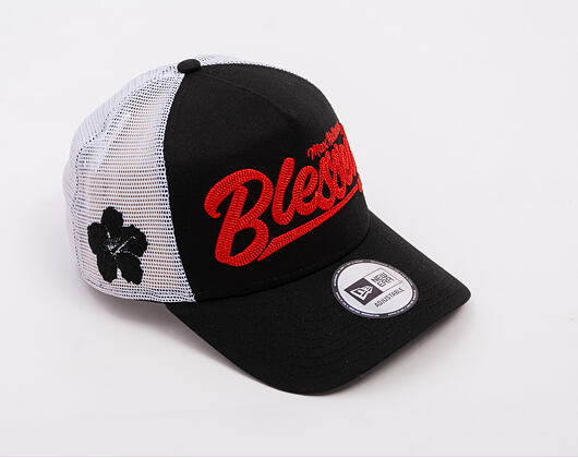Kšiltovka New Era - UFC MMA Max Holloway - Blessed 9FORTY Trucker - Black / Scarlet