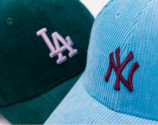 Dámská Kšiltovka New Era - MLB Cord 9FORTY - NY Yankees - Blue / Burgundy