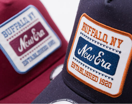 Kšiltovka New Era - Buffalo Patch 9FORTY Trucker - Navy / Blue
