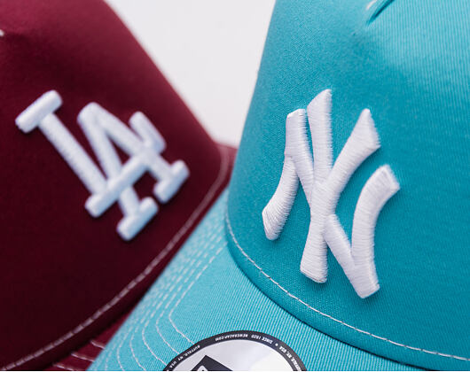 Kšiltovka New Era - MLB Contrast Stitch WS Retro 9FORTY Trucker - NY Yankees - Blue