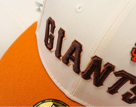 Kšiltovka New Era - MLB 1984 ASG Pin Pre-Curved 59FIFTY - SF Giants - Cream / Brown
