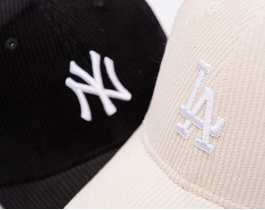 Kšiltovka New Era - MLB Cord 9FORTY M-CROWN - LA Dodgers - Cream