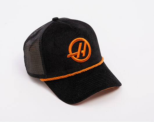 Kšiltovka New Era - F1 Cord 9FORTY Trucker - Haas Formula 1 - Black