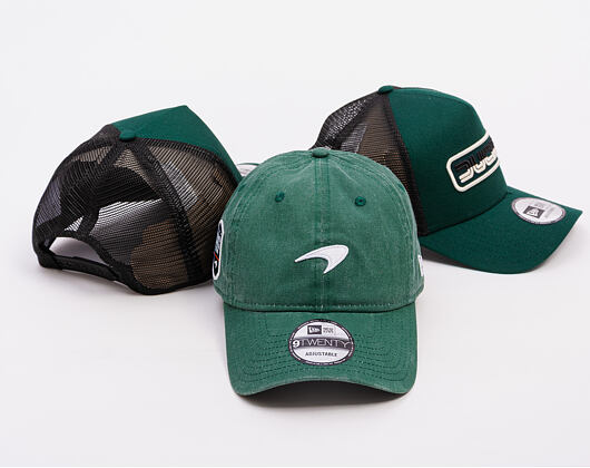 Kšiltovka New Era - F1 Washed 9TWENTY - McLaren Racing - Dark Green