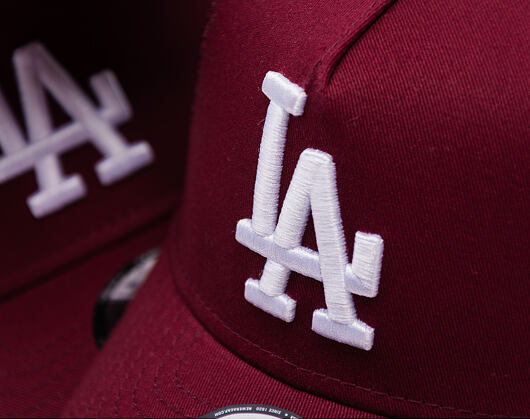 Dětská Kšiltovka New Era - MLB League Essential 9FORTY Trucker - LA Dodgers - Burgundy / White