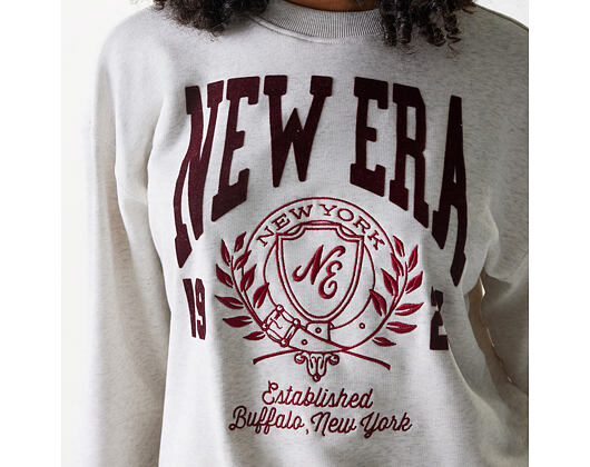 Dámská Mikina New Era - Crest Crewneck - Heather Grey