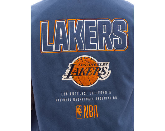 Bunda New Era - NBA Patch Varsity Jacket - LA Lakers - Muted Indigo