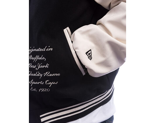 Bunda New Era - Patch Varsity Jacket - Black