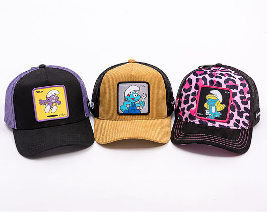 Kšiltovka Capslab - Smurfs Trucker - Crazy - Black / Purple