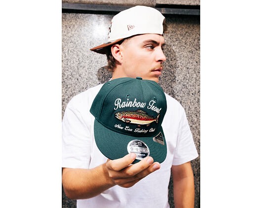 Kšiltovka New Era - Wild "Fishing Club" 9FIFTY Retro Crown - Dark Green