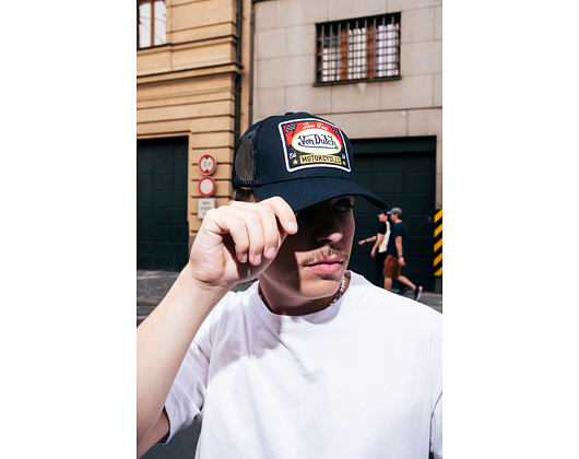 Kšiltovka Von Dutch - Trucker - Live Fast - Black/Black