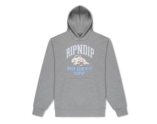 Mikina Rip N Dip - White Panther Hoodie - Heather Grey