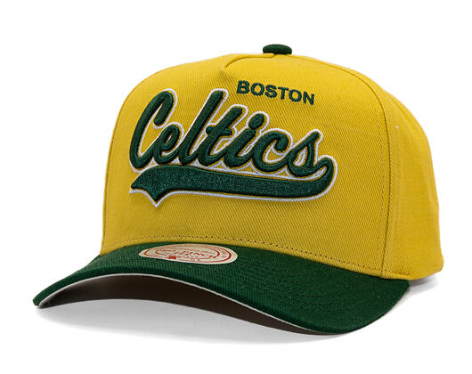 Kšiltovka Mitchell & Ness - Harvest Gold Pro Crown - Boston Celtics - Gold/Green