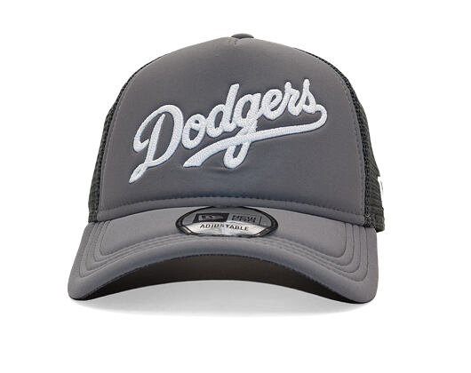 Kšiltovka New Era - MLB Foam Script 9FORTY Trucker - LA Dodgers - Graphite