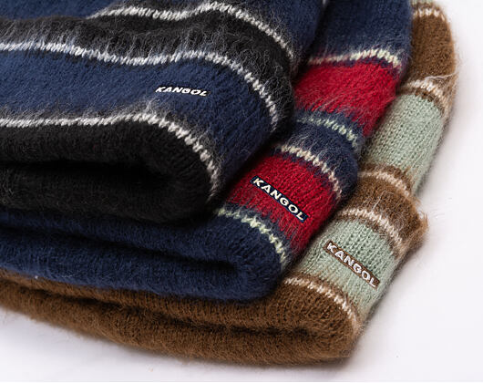 Kulich Kangol - Fuzzy Stripe Beanie - Navy