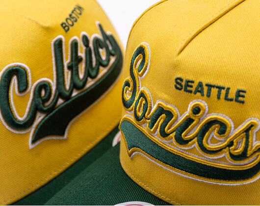 Kšiltovka Mitchell & Ness - Harvest Gold Pro Crown - Seattle Supersonics - Gold/Green