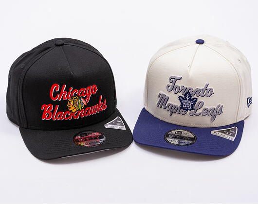 Kšiltovka New Era - NHL Chainstitch 9FIFTY A-Frame - Chicago Blackhawks - Black