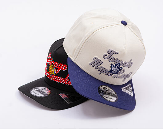 Kšiltovka New Era - NHL Chainstitch 9FIFTY A-Frame - Toronto Maple Leafs - Chrome White