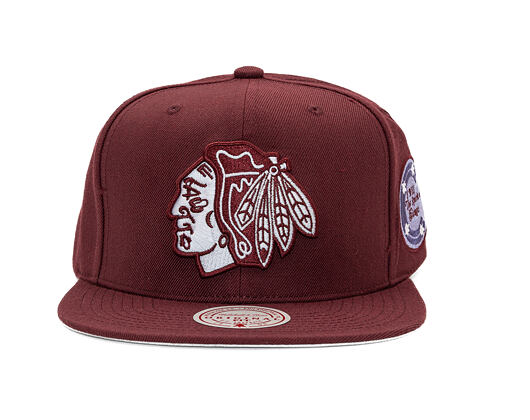 Kšiltovka Mitchell & Ness - NHL Fashion Basic Snapback - Chicago Blackhawks - Dark Purple