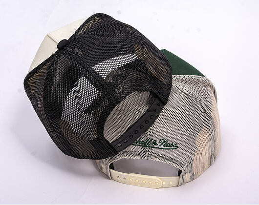 Kšiltovka Mitchell & Ness - Branded Icon Trucker - Dark Green